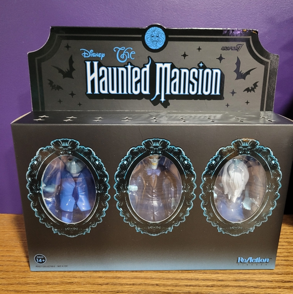 Disney Haunted Mansion Hitchhiking Ghosts ReAction Figure Set 2020 Super7 SDCC - Picture 2 of 14